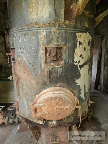 Elementy kotłowni (do demontażu) - pakiet zawierający 3 poz. asort., w tym: kocioł parowy SEFAKO SR 0,378 MW - 2 szt., komin stalowy - 1 szt. 